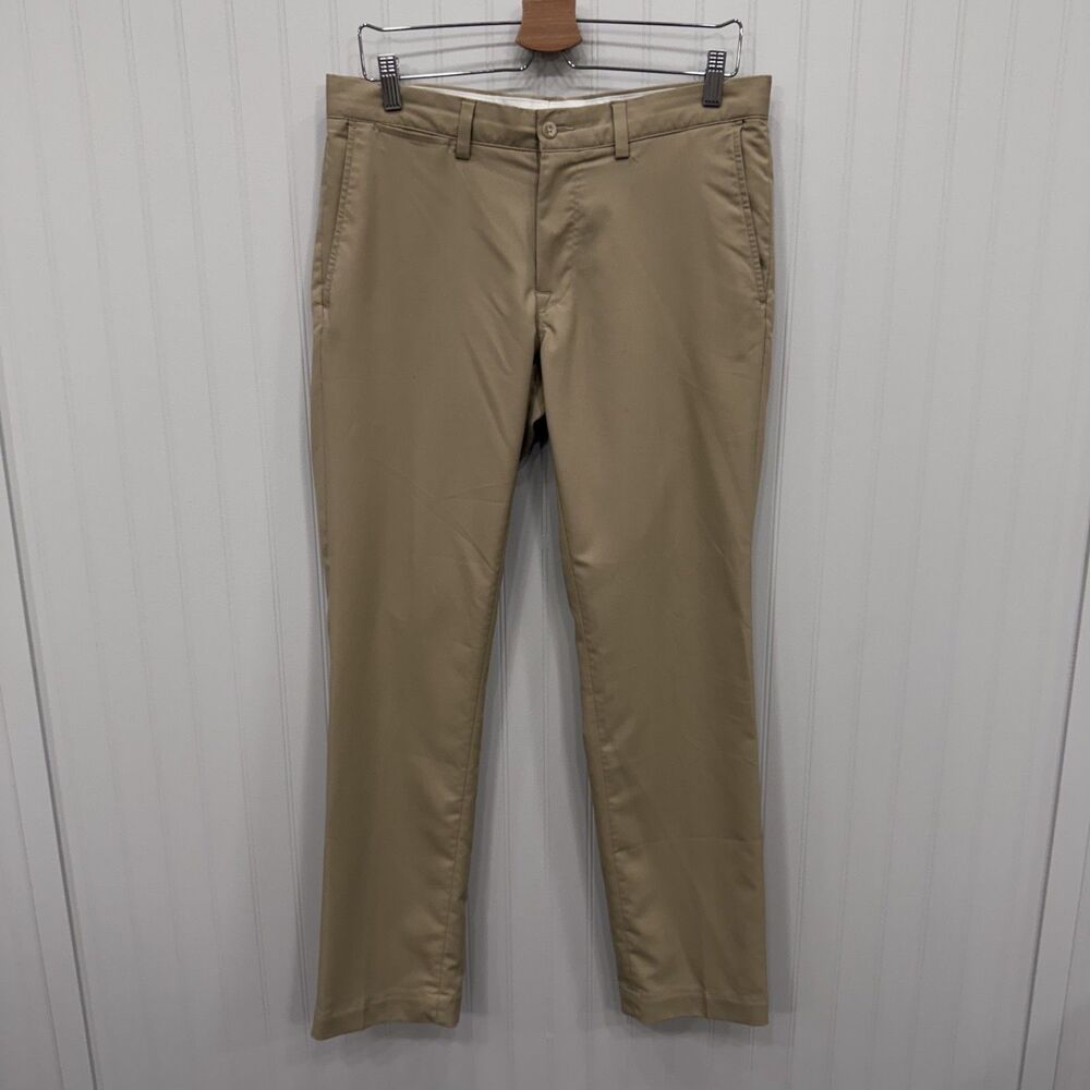 Polo Ralph Lauren Men's W32 x L32 Tan Slim Fit Performance Polyester Chinos
